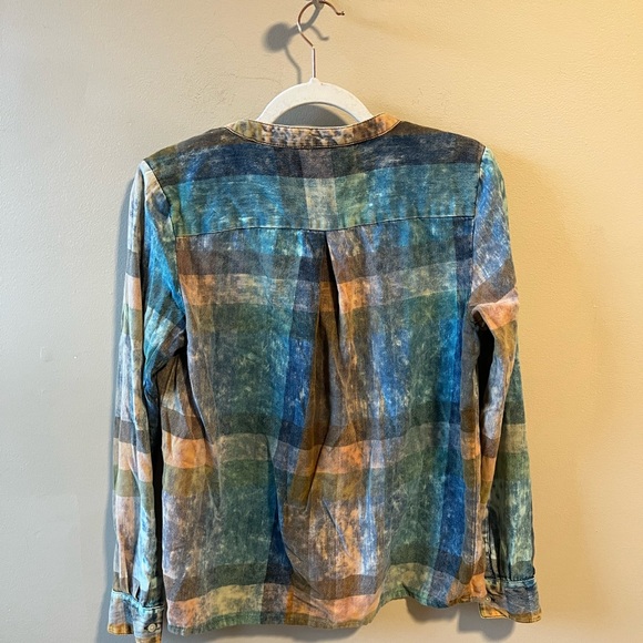 Anthropologie Isabella Sinclair Plaid Tunic Ruffled XS - Picture 6 of 6